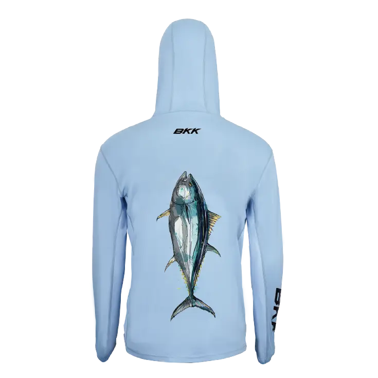 BKK LONG SLEEVE PERFORMANCE SHIRT - TUNA - LIGHT BLUE